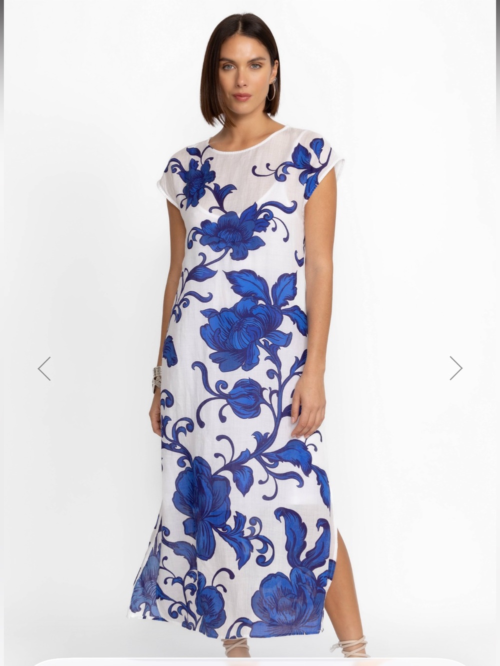 Johnny Was Camilla Side Slit Shift Dress
